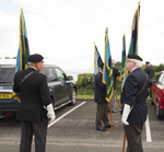 Standard Bearers waitng to form up